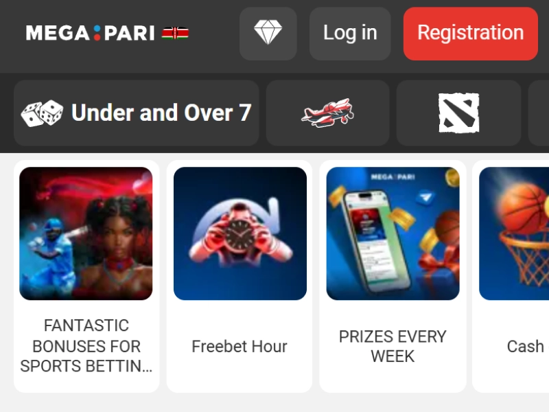 MegaPari official website homepage screenshot