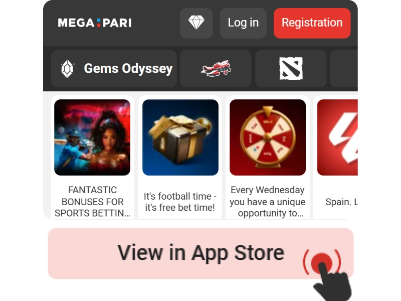 TestFlight webpage screenshot with highlighted View in App Store button on iPhone